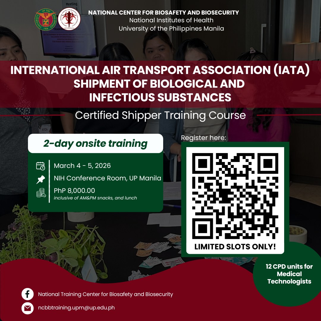International Air Transport Association (IATA) Shipment of Biological and Infectious Substances